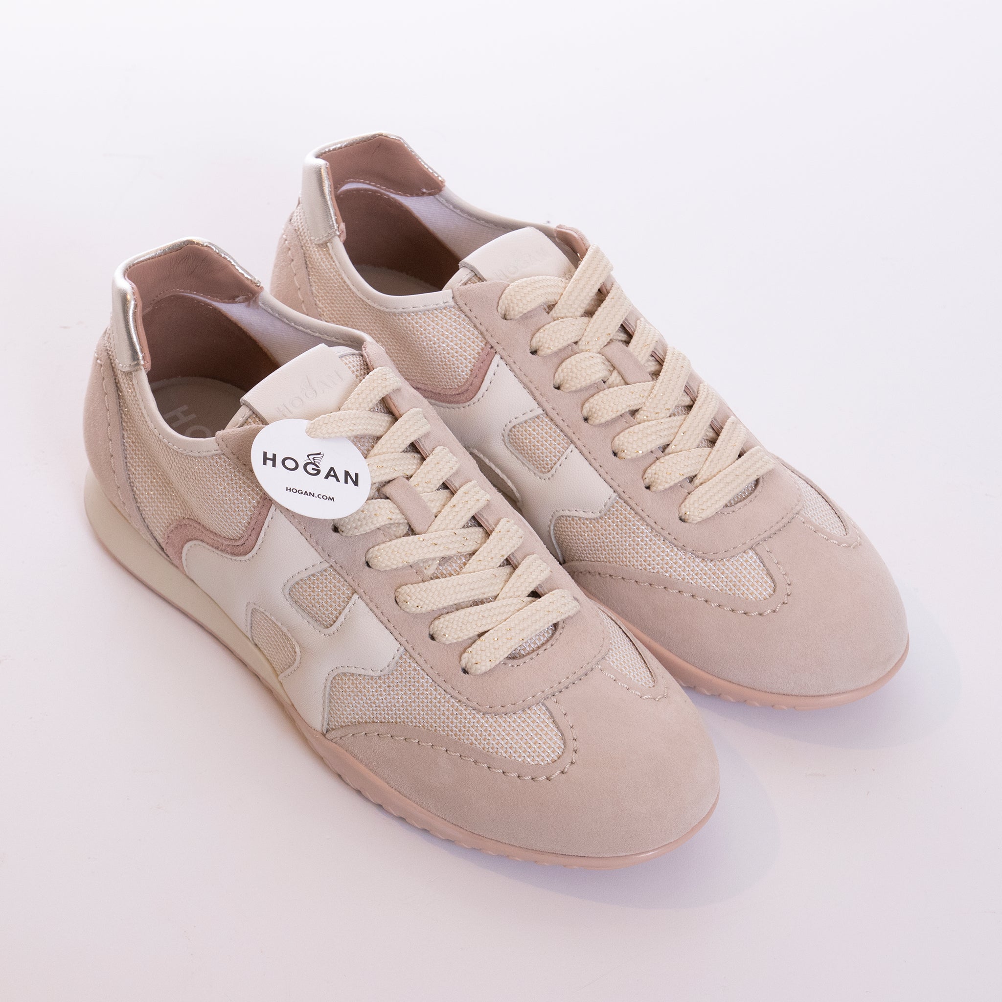 HOGAN SNEAKER WOMEN OLYMPIA ROSA BEIGE